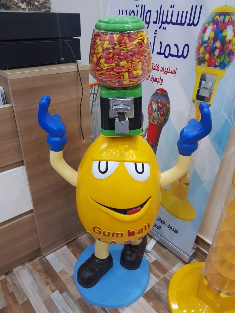 ماكينه مجسم لبان شكلتس